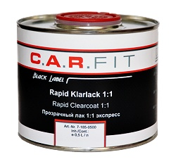 Прозрачный экспресс лак 1:1  500 ml, 7-185-0500, C.A.R.FIT