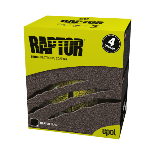 RAPTOR 2K 3:1 Защитное покрытие повышенной прочности черный (4л), RLB/S4, U-pol