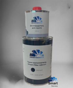 Грунт-наполнитель Smart Filler 433 5+1 черный (0,75 л + 0,15 л) , 433.0900, SMARTSERVICE Грунт-наполнитель Smart Filler 433 5+1 черный (0,75 л + 0,15 л) , 433.0900, SMARTSERVICE