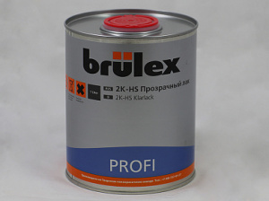 Прозрачный лак Profi  HS, 1 л, 30000104, BRULEX