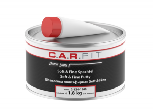 Шпатлевка Soft & Fine 1,8кг Black Label, 2-130-1800, C.A.R.FIT