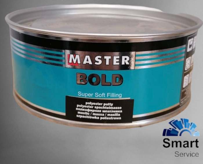 MASTER BOLD Шпатлёвка мягкая (суперсофт)   1000 мл (1,66 кг), MASTER TROTON 5197TR