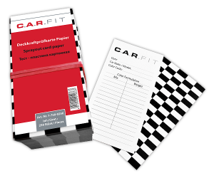 Тест-пластины картонные (уп250 шт.), 7-750-0250 , C.A.R.FIT