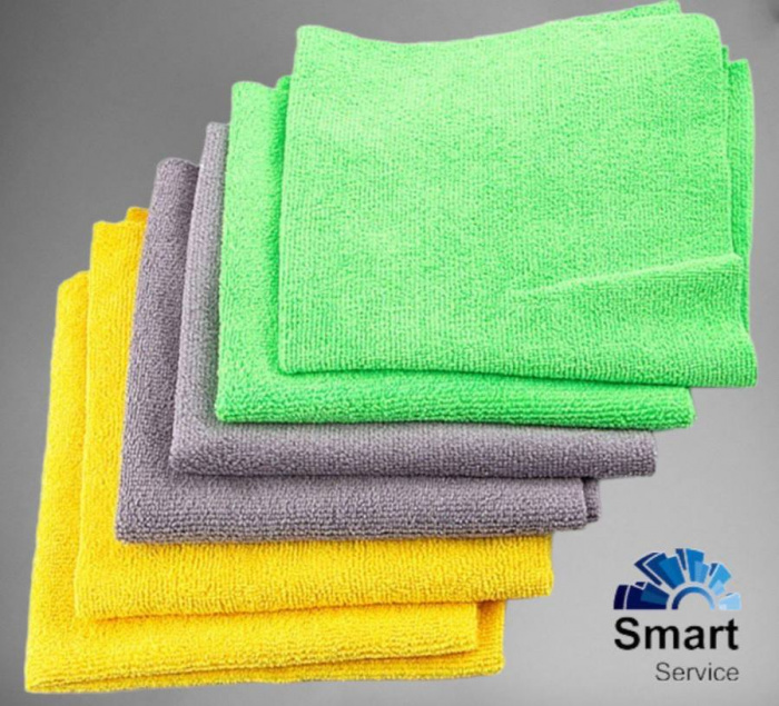 Terry Towel - универсальная микрофибра без оверлока 40*40см, 6 шт