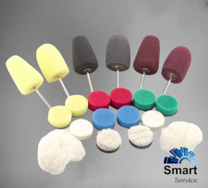 Detail Polisher Pad Set - набор мини-падов для гибкого вала, 20 шт, SS617, Shine Systems