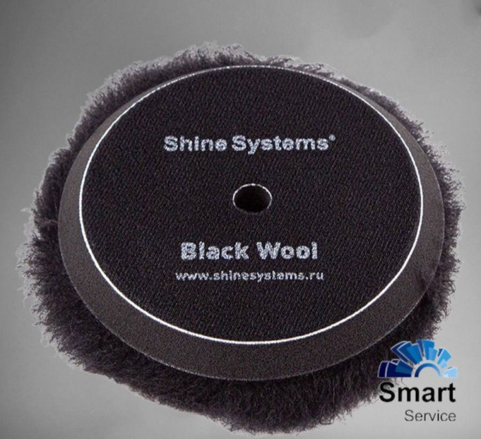 Полировальный круг из черного натурального меха, 125 мм -  Black Wool Pad