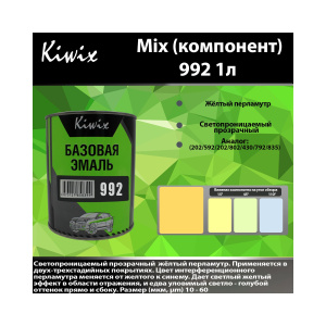 Краска 992 КИВИКС, Перламутр ,1л, KW99210, Kiwix