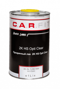 Лак HS Opti Clear 1л Black Label, 7-230-1000 chk, C.A.R.FIT