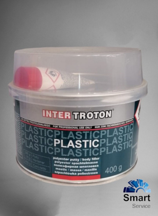 IT PLASTIC - Шпатлёвка полиэфирная для пластика (400 гр), INTER TROTON 2380TR