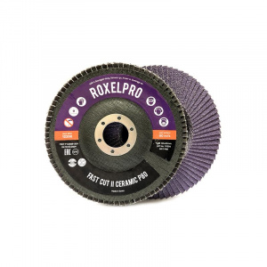 Лепестковый круг ROXPRO FAST CUT II 125 х 22мм, керамика, конический, Р60, 111255, RoxelPro
