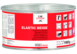Шпатлевка 2К полиэфирная  доводочная "Elastic" беж.(2кг), 127976, CARSYSTEM