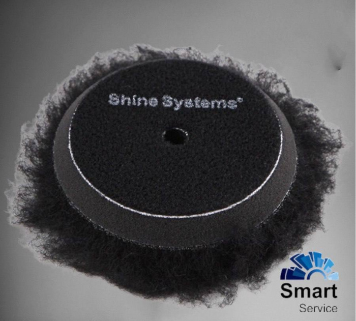 Полировальный круг из черного натурального меха, 75 мм - Black Wool Pad