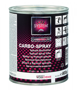 Шпатлевка 2К полиэфирная напыляемая CARBO (0,82кг), 148019, CARSYSTEM