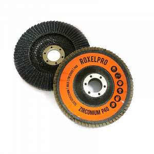 Лепестковый круг ROXTOP 125 х 22мм, цирконат, конический, Р80, 111556, RoxelPro
