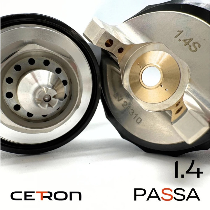 Краскопульт CETRON PASSA LVLP 1.4мм (Разрезная дюза), 770514CT, CETRON