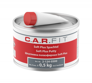 Шпатлевка полиэфирная Soft Plus, 0,5кг, 2-124-0500, C.A.R.FIT