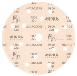 Шлиф мат на плён синт основе липучка MICROSTAR 150мм 15 отв P2000 (50 шт в упак), FM61105095 chk, Mirka