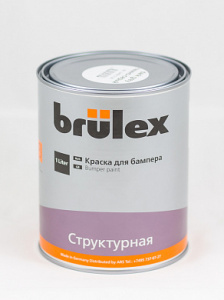 Краска Brulex для бампера, структурная, темно-серая, 1 л, 946813126, BRULEX