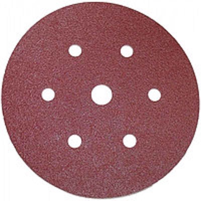 Шлиф мат на бум основе липучка COARSE CUT 150мм 6+1 отв P100 (50 шт в упак)