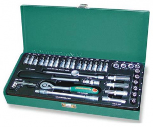 S04H2141S Набор торцевых головок 1/4"DR 4-13 мм, 41 предмет, 047200, JONNESWAY