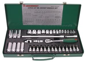 S04H3141S Набор торцевых головок 3/8"DR 6-24 мм, 41 предмет, 047203, JONNESWAY