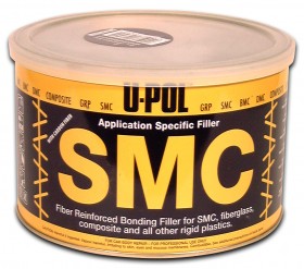 SMC CARBON U-POL Углеволоконная легкошлифуемая шпатлевка 1.1 л черная, SMCB/2, U-pol