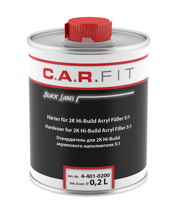 Отвердитель для грунта высоконаполняющего 0,2л Black Label, C.A.R.FIT 4-401-0200 chk