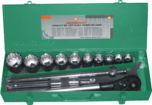 S04H6415S Набор торцевых головок дюймовых 3/4"DR 7/8"-2", 15 предметов, 048501, JONNESWAY
