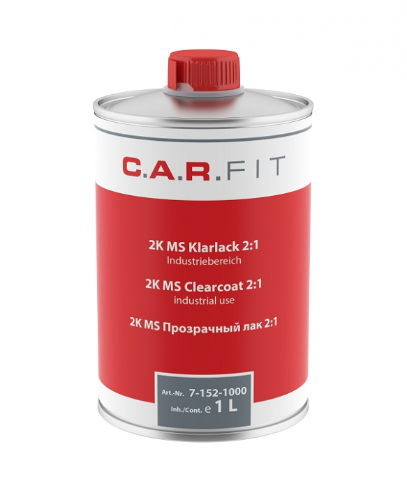Прозрачный лак MS 2:1, 1л, C.A.R.FIT 7-152-1000