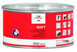 Шпатлевка 2К полиэфирная "Soft" беж. (1.8кг), 127972, CARSYSTEM