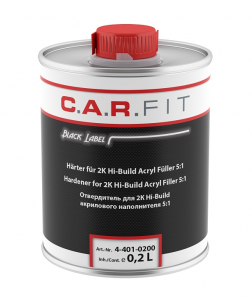 Отвердитель для грунта высоконаполняющего 0,2л Black Label, 4-401-0200 chk, C.A.R.FIT
