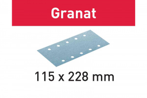 Шлифовальная полоска FESTOOL 115x228 Granat P60, комплект из 50 шт. STF 115X228 P60GR  50X, 498945, Festool