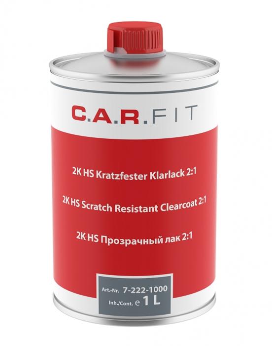 Прозрачный лак HS 2:1, 1л, C.A.R.FIT 7-222-1000