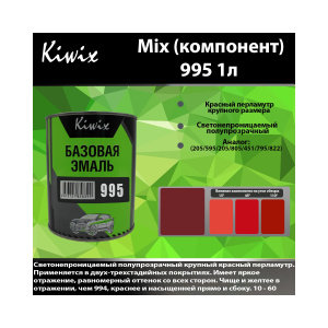 Краска 995 КИВИКС, Перламутр ,1л, KW99510, Kiwix