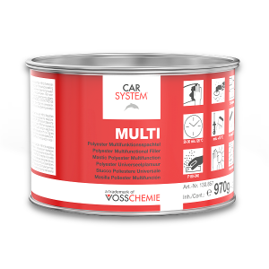 Шпатлевка 2К полиэфирная универсальная "Multi" беж. (1кг), 130857, CARSYSTEM