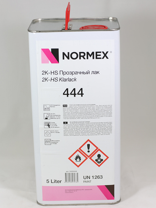 Прозрачный лак 444 HS, 5л, Normex 50000444 chk