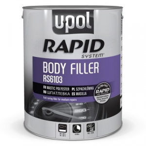 RAPID U-POL Мультифункциональная быстросохнущая шпатлевка 3 л, RS6103, U-pol