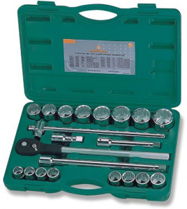 S04H6422S Набор торцевых головок дюймовых 3/4"DR 7/8"-2", 22 предмета, 048502, JONNESWAY