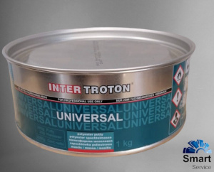 IT UNIVERSAL Шпатлёвка полиэфирная универсальная желтая (1,0 кг) , 1060TR, Troton INTER IT UNIVERSAL Шпатлёвка полиэфирная универсальная желтая (1,0 кг) , 1060TR, Troton INTER