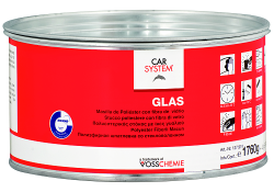 Шпатлевка 2К полиэфирная стекловолокнистая "Glas" зелен. (1,8кг), 127974, CARSYSTEM