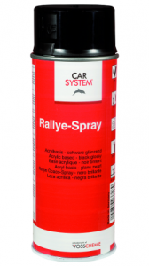 Краска аэрозольная Rallye Spray -черная глянцевая, 400мл, 126026, CARSYSTEM