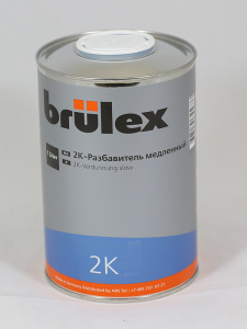 Разбавитель 2К медленный, 1 л, 971210126, BRULEX