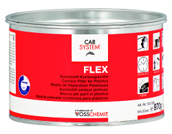 Шпатлевка 2К полиэфирная по пластику "Flex" черн. (1кг), 134796, CARSYSTEM