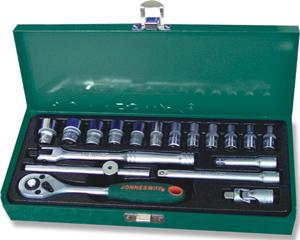 S04H2118S Набор торцевых головок  1/4"DR 4-13 мм, 18 предметов, 047434, JONNESWAY
