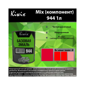 Краска 944 КИВИКС, Красный ,1л, KW94410, Kiwix