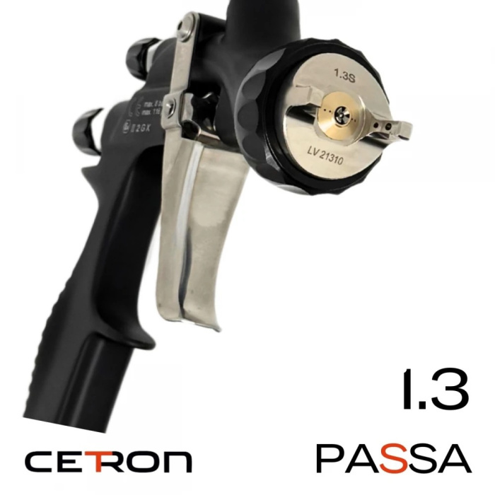 Краскопульт CETRON PASSA LVLP 1.3мм (Разрезная дюза)