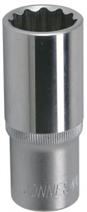 S04HD4713 Головка торцевая глубокая 12-гранная 1/2"DR 13 мм., 049063, JONNESWAY