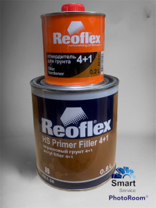 Грунт акриловый 2K 4+1 серый REOFLEX, уп. 0,8+0,2л (шт.), 11410RF, Reoflex Грунт акриловый 2K 4+1 серый REOFLEX, уп. 0,8+0,2л (шт.), 11410RF, Reoflex
