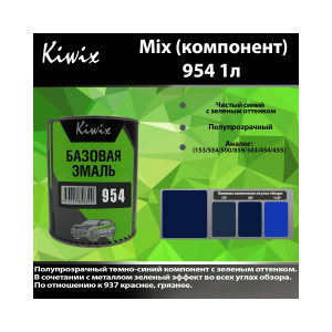 Краска 954 КИВИКС, Синий ,1л, KW95410, Kiwix