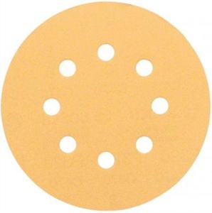Шлиф мат на бум основе липучка GOLD 125мм 8 отв P60 (50 шт в упак), 2361585060 chk, Mirka